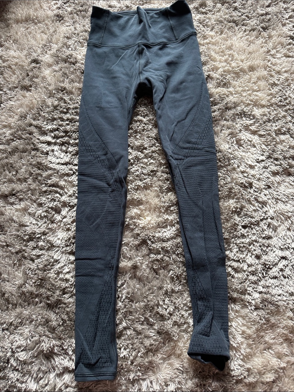 Lululemon Seamless High-Waist Blue Active Leggings S4
